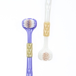 Cepillo de Dientes de Tres Lados para Limpieza Profunda, Venta Directa de Fábrica, Cepillo de Dientes con Mango Antideslizante para Adultos, Venta al Por Mayor - Product Image 6