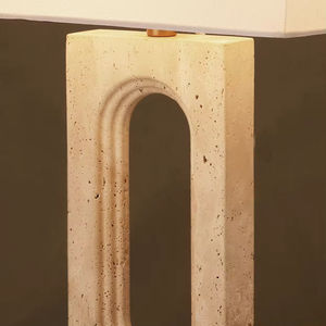 모던 미니멀리스트 스타일 테이블 램프 크리스탈 메탈 직사각형 기둥 이중 램프쉐이드 거실 홈 오피스 데스크 램프 - Product Image 6