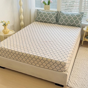 In 4Pcs Sợi Nhỏ Polyester Nữ Hoàng Vua Kích Thước Trải Giường Ga Trải Giường Bộ Đồ Giường Bộ Với Vỏ Gối - Product Image 5