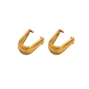 Thick Claw Bail Connector | 18K PVD Gold Plated Stainless Steel Heavy Duty Pinch <b>Clip</b> for DIY Necklace Bracelet Jewelry Making - Product Image 5