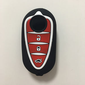 CRH voiture porte-clés à distance étui en Silicone adapté pour Alfa Romeo Mito Giulietta 159 <span class=keywords><strong>Gta</strong></span> clé en Gel de silice - Product Image 2