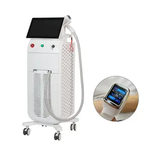 808nm diode laser hair removal for beauty salon special ion filter for micro channel diode laser Handle with color LCD screen