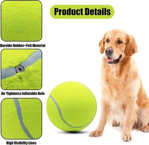 Eco-Friendly Dog Toy <b>Ball</b> <b>Custom</b> <b>Logo</b> Simple Style Squeaky Rubber Chew for Interactive <b>Exercise</b> Biting Tennis <b>Balls</b> for Dogs - Product Image 3