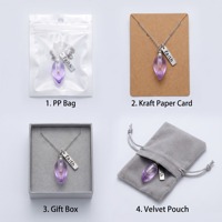 Bonito Collar de Fe con diseño de Gominola y Semilla de Mostaza - Estuche Abrible para Cenizas, Perfume, Cabello de Bebé y Tierra, Regalo Significativo para Comprar al por Mayor