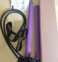 NQ SPORTS Nouvelle barre de fitness, yoga et Pilates avec bandes de résistance, tube en caoutchouc pour entraînement en salle de sport