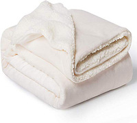 Jeté en sherpa gris Cottonblue, couverture lestée lourde, douce et confortable, en polaire pelucheuse pour canapé, literie, hiver