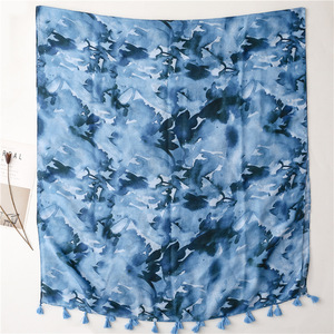 Nhà Sản Xuất 2023 Hoa Mới In Bông Khăn Choàng Khăn Choàng Phụ Nữ Hồi Giáo Hoa Mô Hình <span class=keywords><strong>Viscose</strong></span> Hijabs Bãi Biển Khăn Choàng Lớn Hijabs - Product Image 6