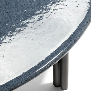 Hermosa mesa de centro con una mesa de té de base redonda para el hogar mesa auxiliar de lava esmaltada - Product Image 6