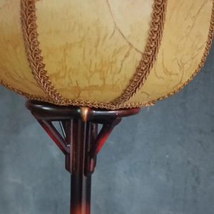 Bamboo Qige Chinese Zen Style Floor Lamp Yellow Shade LED Light Source Asian Design For Living Room Bedroom Dining Room - Product Image 3