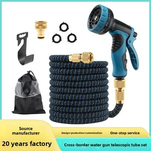 Manguera Retráctil para Jardín F158, Pistola <span class=keywords><strong>de</strong></span> Agua <span class=keywords><strong>de</strong></span> Alta Presión para Lavado <span class=keywords><strong>de</strong></span> Autos, Juego <span class=keywords><strong>de</strong></span> Mangueras Multiusos para Riego <span class=keywords><strong>de</strong></span> Jardín - Product Image 1