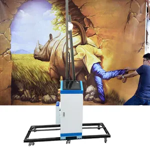 Высококачественная струйная Настенная роспись вертикальный принтер 3d hd сенсорный экран прямая художественная декоративная настенная печатная машина цена