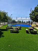 Terrain de padel professionnel Fabricant de terrain de padel Panoramique en verre standard international Terrain de tennis de padel avec prix d'usine