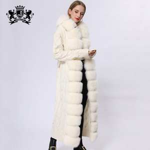 Cappotto di <span class=keywords><strong>Pelliccia</strong></span> con Cappuccio dal Design Elegante, Morbido Cappotto in Vera <span class=keywords><strong>Pelliccia</strong></span> di Volpe, Maglione Lungo in Lana Lavorata a Maglia, <span class=keywords><strong>Cardigan</strong></span> in <span class=keywords><strong>Pelliccia</strong></span> per Donna - Product Image 4