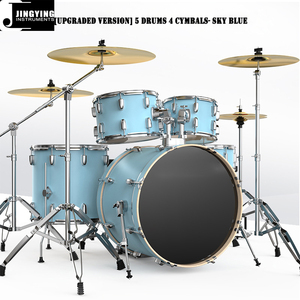 Jingying 2026 Venta al por mayor de fábrica: Kits de batería profesionales mejorados para adultos/niños, instrumentos de percusión para el hogar - Product Image 6