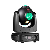 Projecteur de scène mobile LED RGBW 4-en-1 80W avec faisceau laser, wash et zoom, corps en aluminium, contrôle DMX512 pour discothèque et boîte de nuit