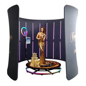 Cabine <span class=keywords><strong>photo</strong></span> vidéo 360 avec éclairage LED RGB personnalisé pour événements festifs - Product Image 5