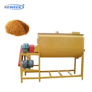 NEWEEK mixer pakan hewan horizontal, mesin pencampur pakan hewan unggas kualitas tinggi 1 ton