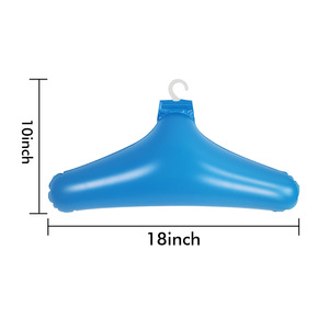 Cintre gonflable en PVC pliable pour voyage, organisateur de vêtements, type crochet rectangulaire, en plastique PP, design moderne, rangement de vêtements - Product Image 5