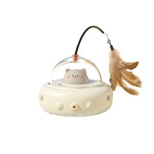 Jouet pour chat interactif intelligent à LED rotatif à 360 degrés, jouet pour chat automatique, fabriqué en matériau de qualité - Product Image 1