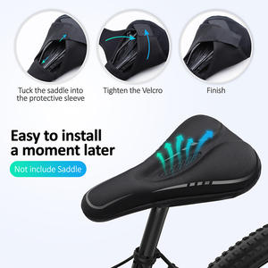 MLD Gel suave cubierta de sillín de bicicleta antideslizante y antivibración cojín de asiento de ciclismo función de masaje de bicicleta de carretera - Product Image 4