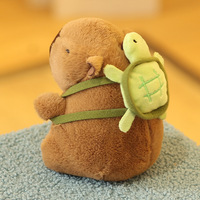 Peluche Capybara Personnalisée en Gros, Adorable Coussin en Forme de Cochon d'Eau avec Sac à Dos, Jouet en Peluche Doux, Cadeau pour Enfants