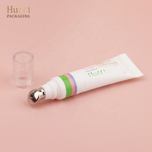 Tube de massage oculaire en plastique blanc personnalisé D19 10ml-25ml, emballage pour crème et sérum pour les yeux avec applicateur en alliage de zinc - Product Image 4