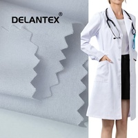 Tissu extensible quadridirectionnel 100D, Tissu textile imperméable Tela Jurly 145 GSM pour blouses médicales, échantillon gratuit