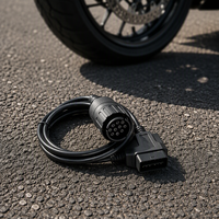 Adaptateur OBD2 AOTAI ICOM D pour moto 10 broches - 16 broches
