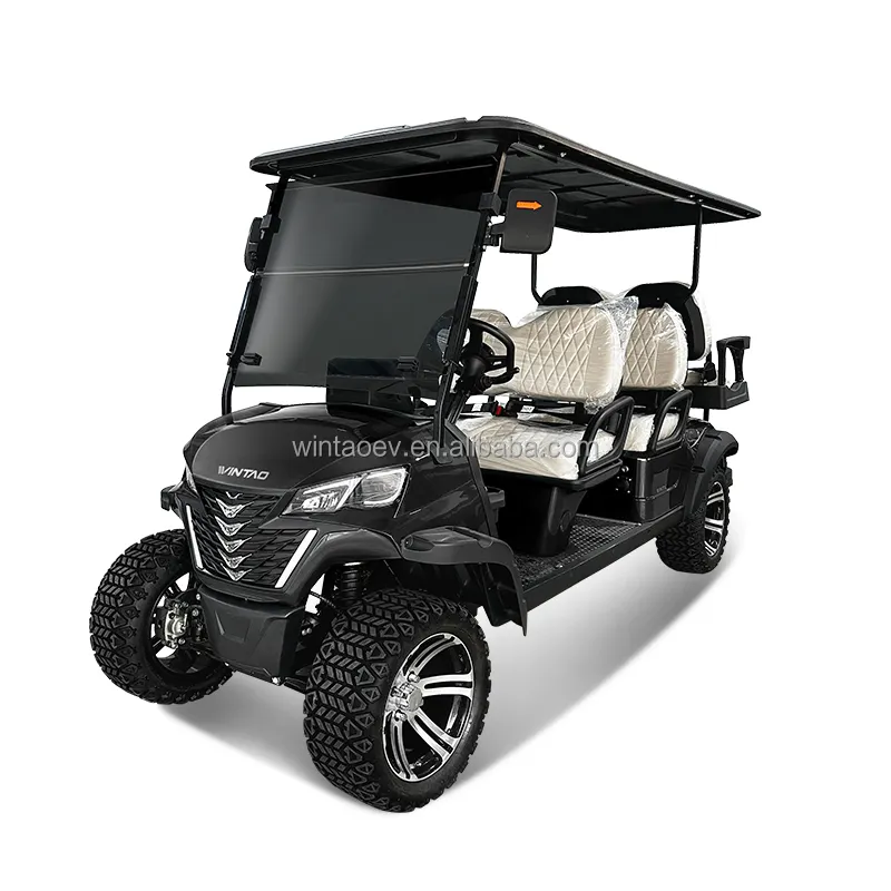 Ultra-Long-Life Electric Battery Rechargeable 4-Wheel Sightseeing Car 6 Seater Golf Cart