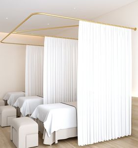 Prezzi di fabbrica tende oscuranti salone di bellezza cubicolo protezione Privacy solido isolamento acustico tende ingegneristiche - Product Image 5