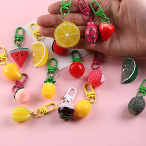 Llavero Creativo de Frutas Simuladas de Resina, Accesorios Coloridos para Bolsos DIY - Product Image 2