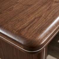 Table de réunion durable en MDF E1, mobilier de salle de réunion moderne pour cadres, avec boîtier de câbles intégré, grande table de conférence