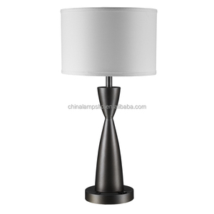 Golden Wrought Iron <b>Table</b> Lamp with <b>Round</b> Fabric Shade European Style <b>Bedside</b> Bedroom Living Room Art Desk Decorative Lamp - Product Image 5