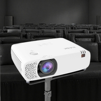Projecteur intelligent connecté au Wi-Fi à haute luminosité pour le cinéma maison, les activités de plein air et les entreprises, 5500 lumens, sortie d'usine