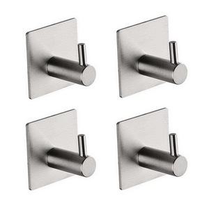 Wekis Bathroom Metal Custom Color Gold Brushed Nickel Stainless Steel Small <b>Self</b> <b>Adhesive</b> Hanging <b>Wall</b> Door <b>Hooks</b> for Clothes - Product Image 2