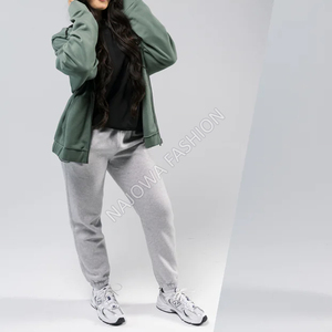 Pantalones de chándal para mujer de estilo moderno Bangladesh belleza comodidad funcional tejido de algodón ecológico encaje OEM venta al por mayor plano - Product Image 4