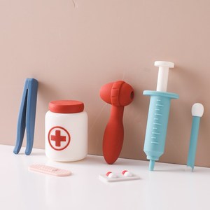 Para <span class=keywords><strong>Amazon</strong></span> Exclusive Medical Doctor Juego de <span class=keywords><strong>juguetes</strong></span> de rol Venta caliente Cross-Border Silicona Tela de algodón Técnicas lavadas para - Product Image 3