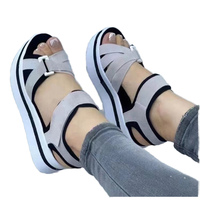 Nouvelles Chaussures pour Femme, Sandales de Plage Plates Épaisses à Bout Ouvert, Sandales d'Extérieur pour Femme