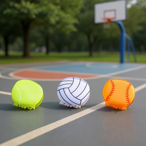 Fermaglio per capelli serie Z Sports da 5,2 cm con design a pallina sportiva per donne e ragazze - Product Image 3