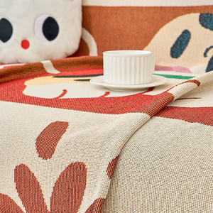 Penutup <span class=keywords><strong>Sofa</strong></span> kartun anjing lucu, satu buah penutup <span class=keywords><strong>Sofa</strong></span> benang katun 6 tempat duduk untuk rumah tangga - Product Image 6