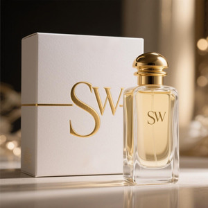 Siwei <span class=keywords><strong>30ml</strong></span> thủy tinh trong suốt chai nước hoa hình dạng phẳng với sang trọng tùy chỉnh hộp moq 100pcs - Product Image 3