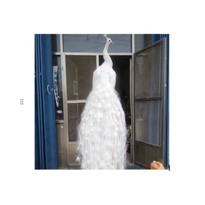 Decoración al aire libre Paisaje Tamaño real Resina Animal Fibra de vidrio Estatua de pavo real - Product Image 1