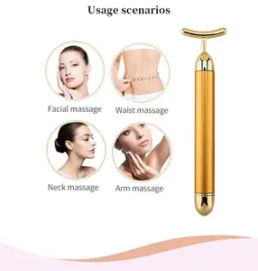 High Quality Beauty Skincare Facial Massage Tool 24K Gold Beauty Bar For Anti Aging