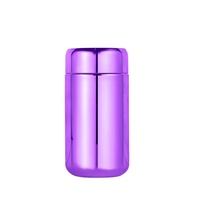 Bouteilles en plastique PET colorées or, bleu, argent, violet de 210 ml, contenants recyclables pour capsules, emballages médicaux pour pilules