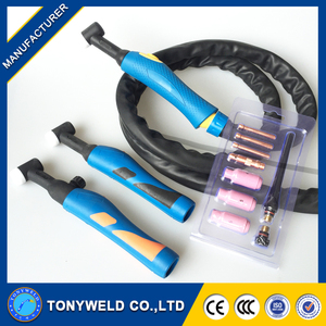 Torche <span class=keywords><strong>TIG</strong></span> refroidie <span class=keywords><strong>à</strong></span> l'eau WP-18 350A, poignée en caoutchouc, Miller Lincoln <span class=keywords><strong>ESAB</strong></span> Aluminium CE, livraison rapide - Product Image 3