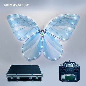 Momovalley Giocattolo con Ali di Farfalla Bionica in Fibra di Carbonio RC LED, per Festival Musicali e Atmosfera Romantica di Matrimonio - Product Image 1