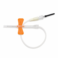 Aiguille de prélèvement sanguin Sol-KL en gros 21G 23G 25G, aiguille de prélèvement sanguin OEM à verrouillage de sécurité, type ailes de papillon