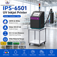 Impresora de Inyección de Tinta UV Eléctrica IPS-6501 PIJ con 4 Cabezales de 54.1mm, Impresora Industrial de Alta Productividad para Etiquetas y Embalaje
