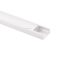 Mini profilé LED en aluminium en forme de U pour sous-meuble, petite taille avec diffuseur PC, certifié CE, pour éclairage de bande LED de cuisine, armoire, placard