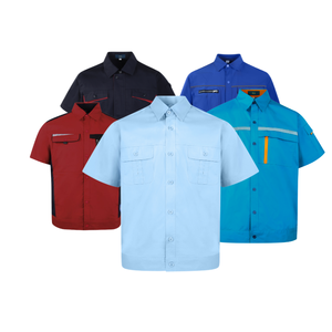 2025 nouveaux vêtements <span class=keywords><strong>de</strong></span> <span class=keywords><strong>travail</strong></span> à manches courtes <span class=keywords><strong>de</strong></span> haute qualité pour hommes vêtements <span class=keywords><strong>de</strong></span> décoration <span class=keywords><strong>de</strong></span> <span class=keywords><strong>travail</strong></span> d'usine - Product Image 1